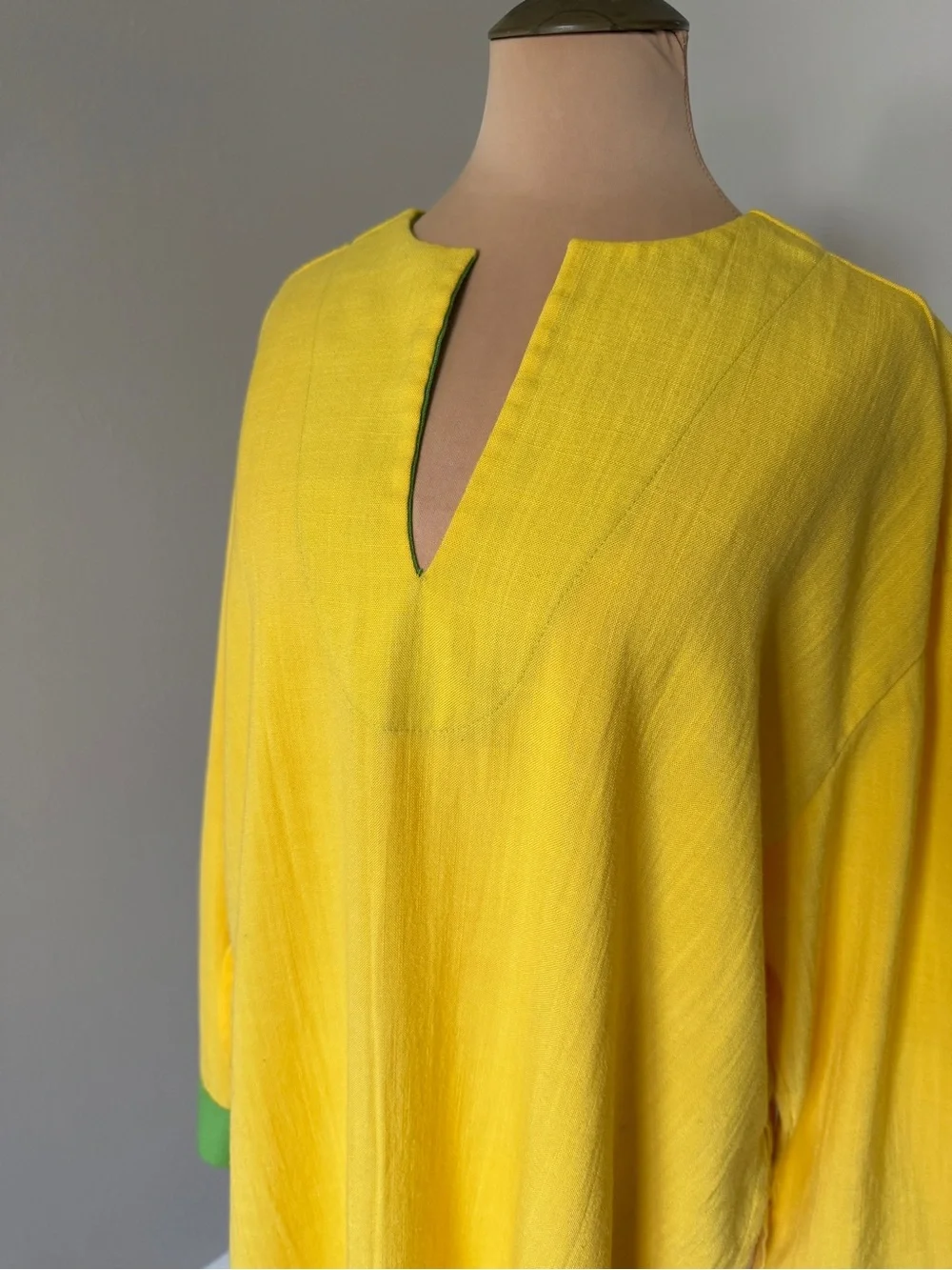 Michael Kors Bright Yellow Tunic Beach Cover Up
